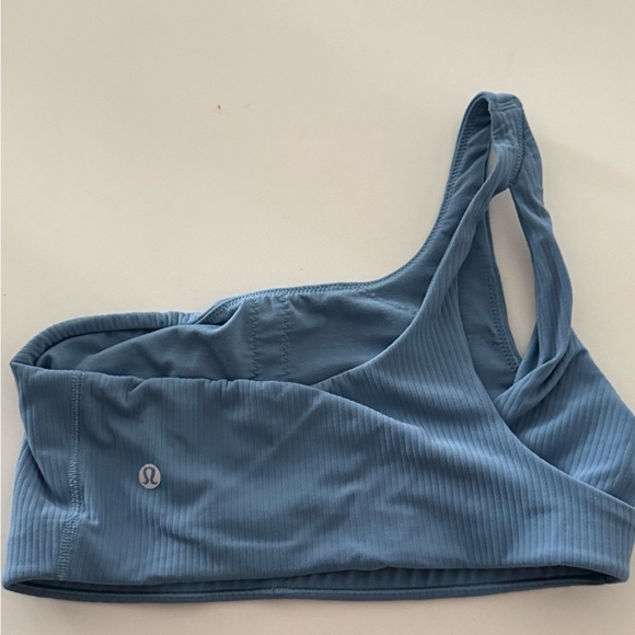 Lululemon Athletica Blue One-Shoulder Sports Bra - Picture 2 of 4